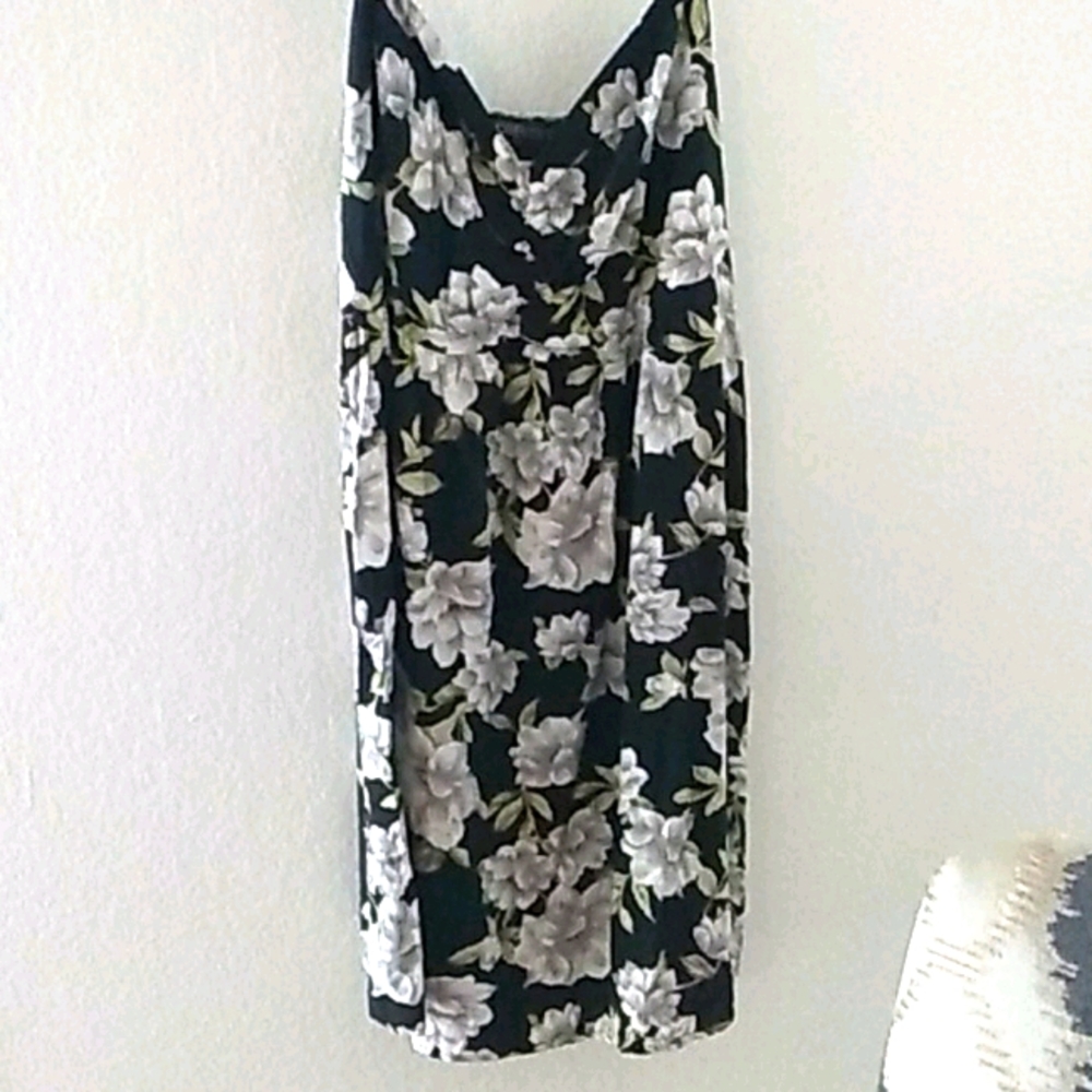 Black floral dress
